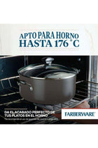 Farberware Non-Stick Cookware Set 15 Piece | Cookstart Diamond Max Nonstick Cookware | Pots and Pans Set with Glass Lids