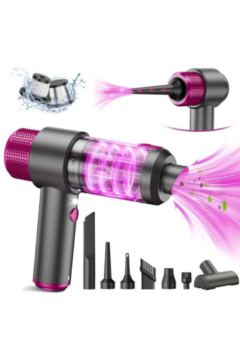 Cordless Car Vacuum Cleaner, 15000PA High Power 4-in-1 Portable Mini Vacuum with LED Light