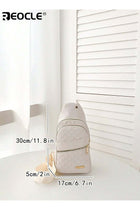 Women's Quilted Sling Bag with Multi-Zip Pockets Stylish Functional Bag for Daily & Outdoor Use