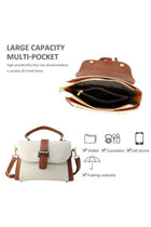 Women PU Multi-Pocket Shoulder Bag Crossbody Bag Sling Satchel, Ladies Tote Bags Handbag