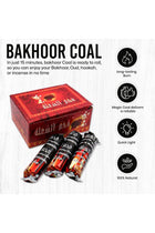 Bakhoor Coal Shola Charcoal Musk, 100 Pieces Long Lasting Charcoal, Lighting Charcoal Briquettes for Hukkah Sheesha BBQ Grill Preparation Long Lasting for Bakhoor and Incense Burning Black