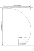 LED ARC Floor Lamp White for Modern Community, Nordic Style