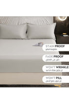 Bedding Fitted Sheet 2-Pcs Twin Size Solid Bed Sheet Set Fits(120x200CM) With Pillowcases