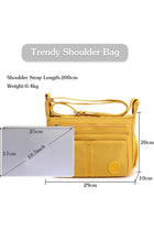 Lightweight Shoulder Bag Women's Shoulder Bags Sling Shoulder Bag Waterproof Nylon for Travel School Sports Shopping Crossbody Bag | Lightweight