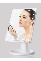 Touch Screen Desktop Led Makeup Mirror Off White