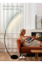 Modern Arc Floor Lamp, Intelligent Remote Control with Adjustable Color Temperature, Brightness