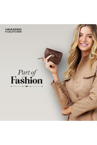 Leather Ladies Wallet for Woman with 14 Card Slots - Blazing Brown, Modern, RFID Protected