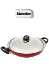 Classic. Flat Bottom Kadai Red 30cm