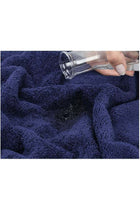 Safi Plus 6-Piece Towel Set 100% Turkish Genuine Cotton Super Soft & Absorbent Luxury Hotel Quality 600 GSM Cotton Bathroom Towels, 2 Bath Towels, 2 Hand Towels, 2 Washcloths, Navy Blue