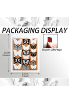 Butterfly Wall Stickers, 72 Pcs 3D Black and White Crystal Wall Decals, Household Creative 3D Double Layer Stereo Wall Sticker, DIY Home Decor Removable Sticker, Bedroom Window Arbitrary Stickers