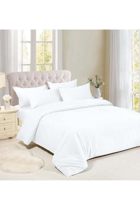 King Bed Sheet Set Soft and Breathable Cotton Bed Sheet - Striped 6-Piece Set