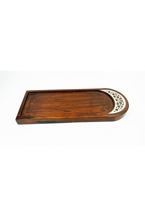 New In Suhour Decorative Tray Lrg Gold/Brown 30X15X2Cm