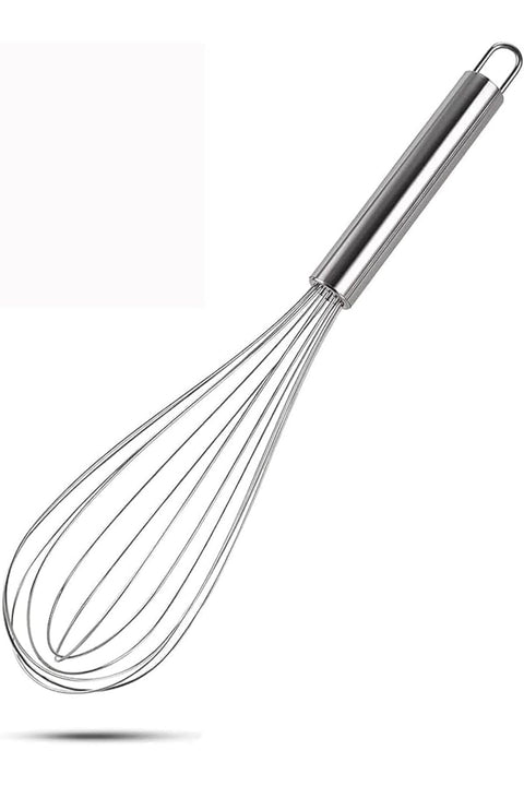 Stainless Steel Balloon Whisk - Egg Frother, Milk Beater, Kitchen Utensil For Blending Whisking Beating Mixing Whipping & Stirring - 12 Inch.