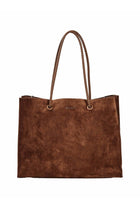 Miroshnikov Women’s Large Shopper Bag for Office & Work, Glossy PU Shoulder Tote, Memory Crinkle Effect