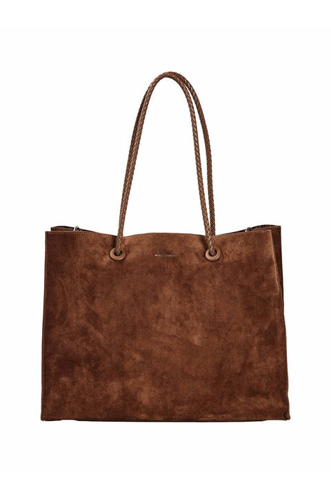 Miroshnikov Women’s Large Shopper Bag for Office & Work, Glossy PU Shoulder Tote, Memory Crinkle Effect