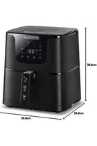 BLACK+DECKER Air Fryer 7 Preset Programs Digital Control Panel 1700W 5.8L Black AF700-B5