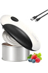 Rechargeable Electric Can Opener, One Touch Auto Side Cut Opener, Hands-free and Safe Smooth Edge Portable Kitchen Gadget for Seniors, Arthritis with Week Hand, Fits Most Can Shape and Size
