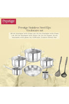 Stainless Steel 12Pc Cookware Set with Tri Ply SAS Bottom | Induction Bottom Pots and Pans Set | Cooking Combo Set Model- PR80981