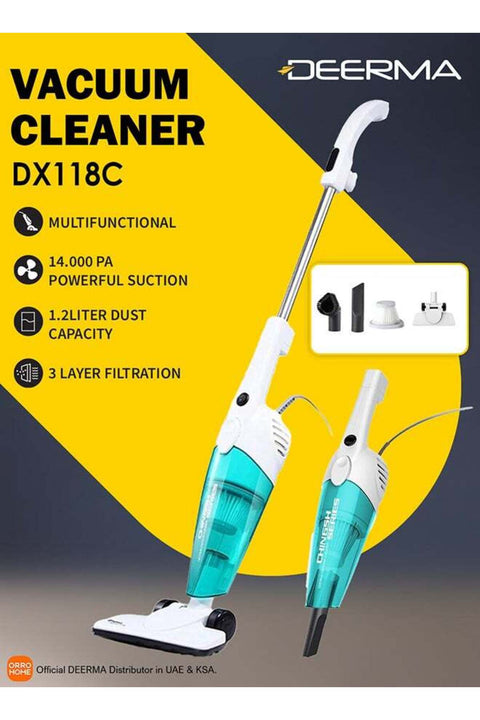 2-In-1 Upright and Handheld Vacuum Cleaner with Powerful and Effective HEPA Filtration,