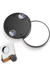15X Magnifying Makeup Mirror with Strong Suction Cup, Portable Round Cosmetic Mirror for Eyebrow Tweezing and Blackhead Removal, Travel Mirror for Daily Skin Care and Personal Grooming