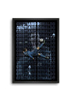 Cristiano Ronaldo Best Goal Wall Decoration Art Framed Poster, 12 Inch X 18 Inch, Glass With 0.5 Inch Black Wooden Frame