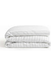 Multi-Colored Luxury Stripe Duvet Cover (only cover) - zipper (White, Double(200X200))