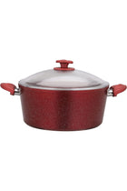 Aluminium Casserole With Durable Granite Coating, Purple, Rf10256