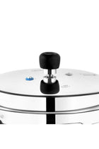 Deluxe Popular Pressure Cooker With Lid, Precision Weight Valve Silver 5Liters
