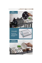 Multi Layer Kitchen Sink Drain Board Rack Black 34x85x89cm