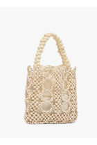 pearl embroided statement bag