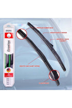 Pack of 2 Hybrid Wiper Blades - All-Season Universal Fit - 26 Inch