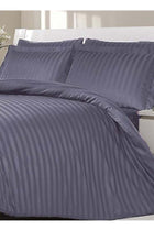 Grey Complete Duvet Cover Set For Single Bed With Fitted Sheet