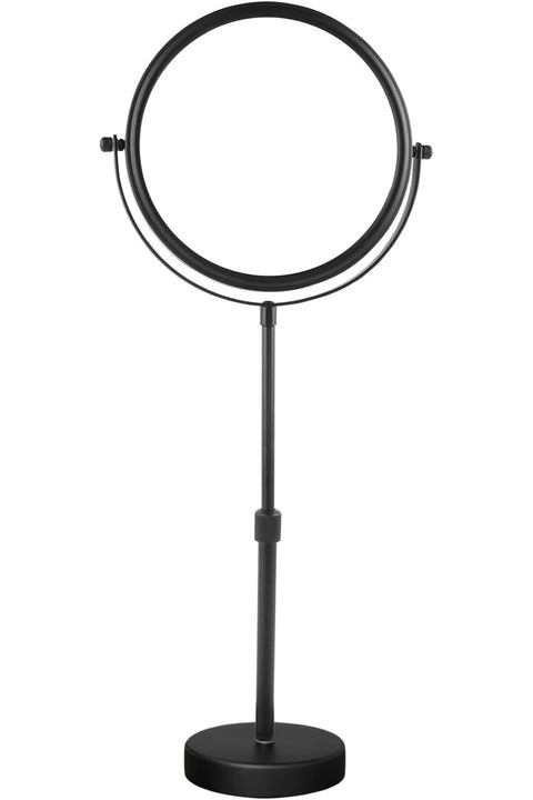 Higher Taller Tabletop Makeup Mirror of 8 Inch, 5X Magnified Makeup Mirror Countertop Standing, Height Adjustable, Double Sided Mirror in Matte Black (8 Inch, 5X)