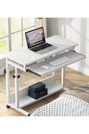 Bedside Computer Laptop Desk Desktop Computer Table with Keyboard Tray Desk Removable Lifting Gaming Study Desk