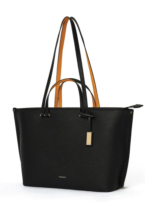 The Belle Tote | Women Tote Bag For Office Use With Vegan Leather & Water Resistant Finish, Fits 16 inch Laptop, Multiple Compartments & Sturdy Base For Travel & Work