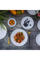 Opal Wear Dinner Set, 12Pc, Beautiful Elegant Design, Dishwasher Safe/Freezer Safe, White