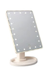 Touch Screen Led Desktop Makeup Mirror Beige