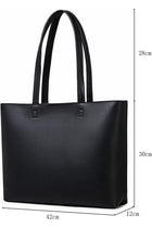 MEEGIRL Ladies Tote Bags Simple PU Leather Handbags Work School Shopping Bags for Women with Zip and Inner Pocket | Simple
