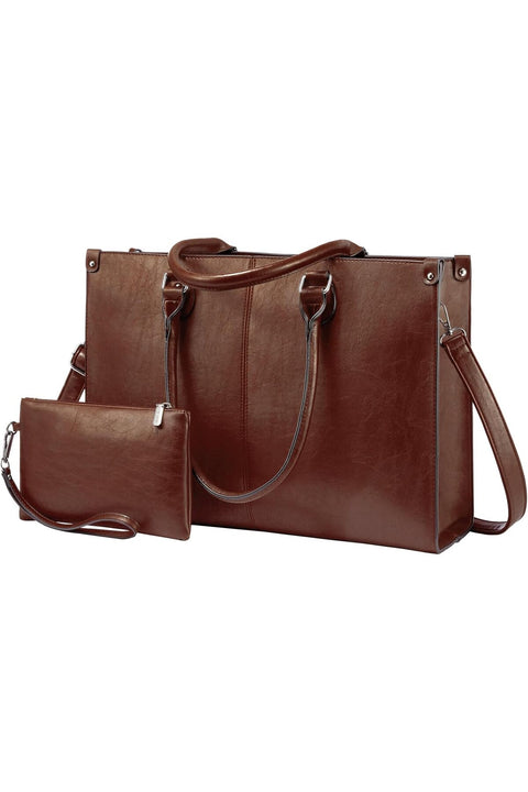 Laptop Bag for Women, 15.6 inch Laptop Tote Bag Vintage Work Bags for Women Computer Bag Office Briefcase Handbag