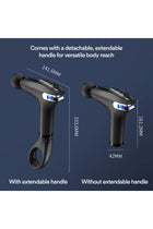 Massager Gun Pro Deep Tissue Therapy Pain Relief Rechargeable Muscle Massager Gun with LCD Display Silent Brushless Motor Percussion Gun 2 Modes 8 Speed