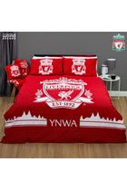 Character World Official Liverpool FC Double Duvet Cover Set, Tone Design | Red Reversible Football Bedding