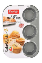 Muffin Pan 6-Cups Grey 29x18.2x3cm