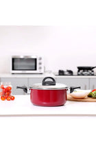 Non Stick Casserole With Glass Lid 28 cm, Red, RF6442