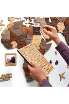 Enjoy The Wood 3D Wooden World Map Wall Decor, Elegant Light Wood Travel Wall Art for Home and Office, Premium Gift Idea and Modern Wall Decor UAE – Light M (100 x 60 cm)