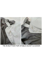 Bamboo Duvet Cover Full Size 200x200 cm With Button Closing and Corner Ties 400TC Cool, Anti-Allergic, Soft and Silky – Ivory