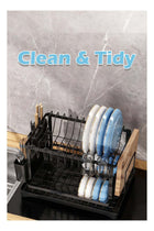 2-Tier Dish Drying Rack, Stainless Steel Dish Rack with Cutlery Utensil Holders for Kitchen, Organization and Storage