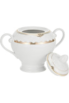 47 Pieces Decal Round Dinner Set, White, W 46.0 x H 34.0 D 31.0 cm