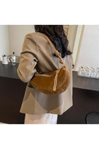 Suede Bags for Women Small Suede Purses Crescent Bag Crossbody Shoulder Bag Trendy Tote Handbags