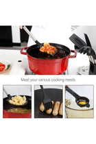Cooking Utensils Set, 40 Pcs Silicone Kitchen Utensils Set with Holder (Black)