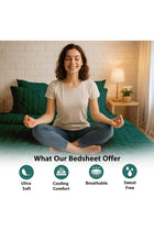 MOONCEE 6Pcs Bed Sheet King Size Set With Duvet Cover 220x240 Microfiber Bed Sheets Bedding Set